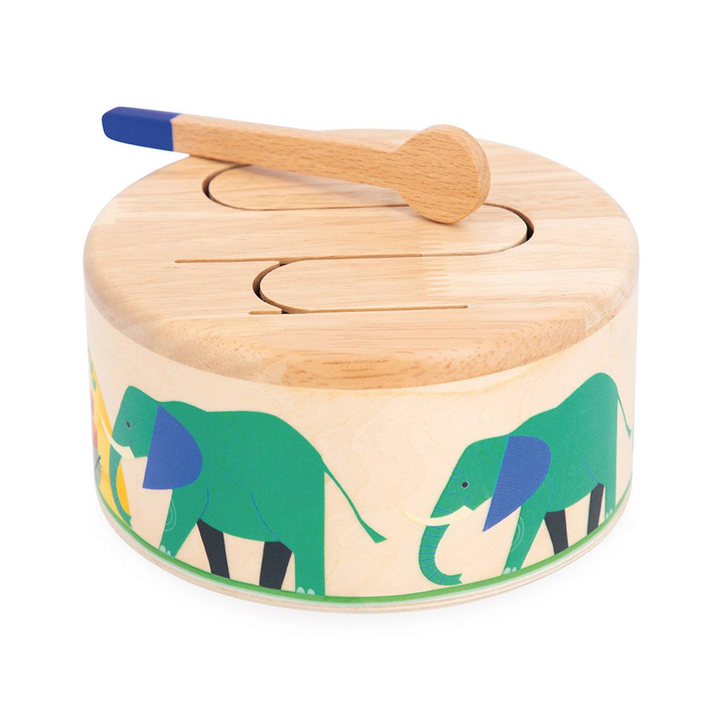 Tambour en bois FSC - gioia multicolore