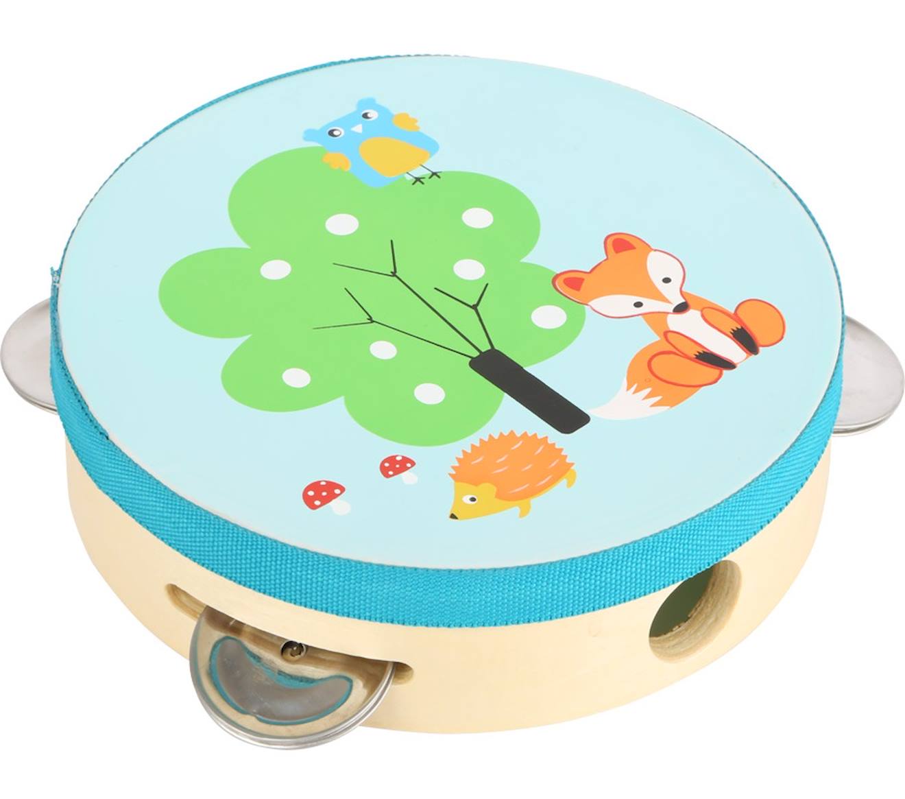 Tambourin petit renard beige