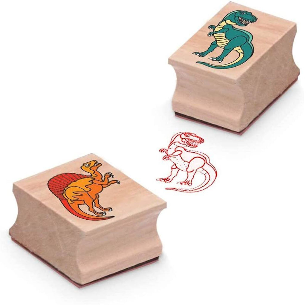 Tampons encreurs dinosaures vert