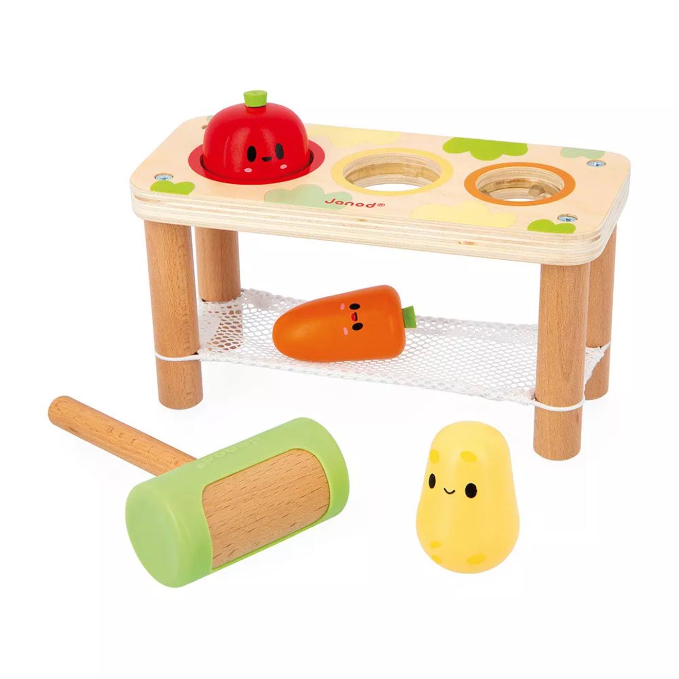Tap tap légumes de la ferme en bois FSC multicolore