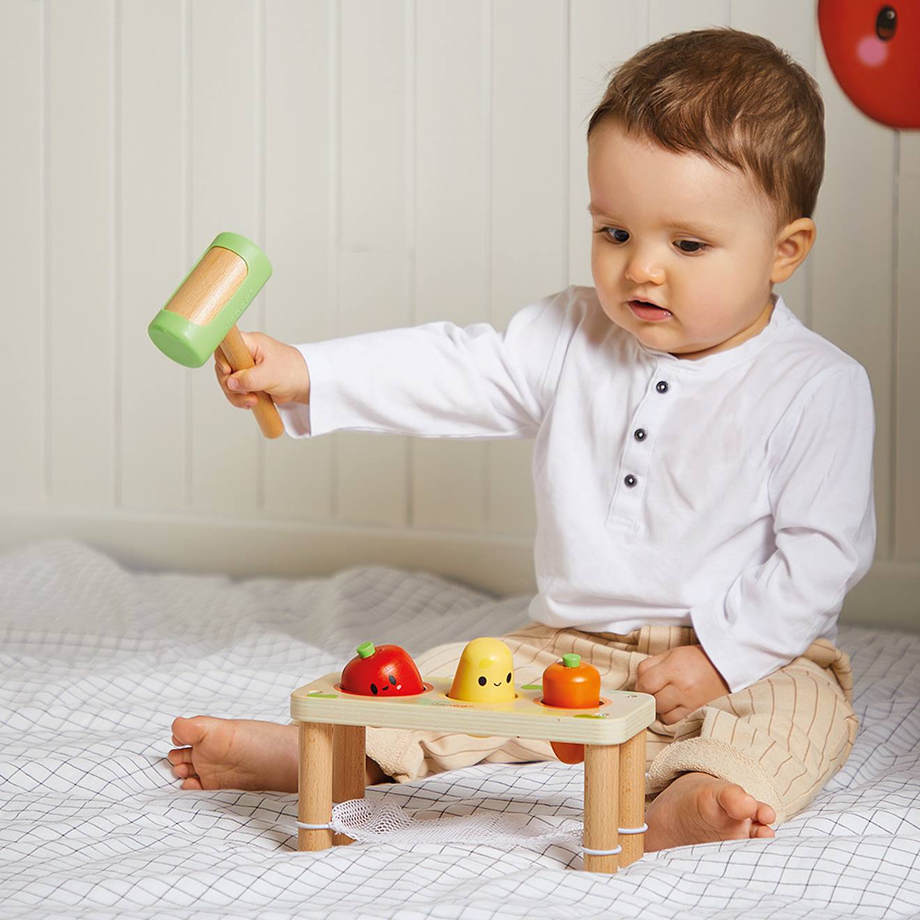 Tap tap légumes de la ferme en bois FSC multicolore