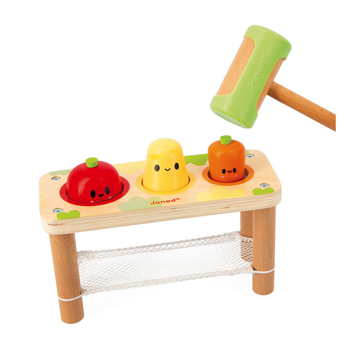 Tap tap légumes de la ferme en bois FSC multicolore