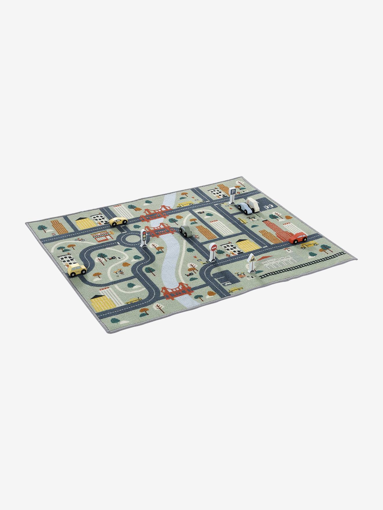 Tapis circuit avec accessoires en bois FSC vert