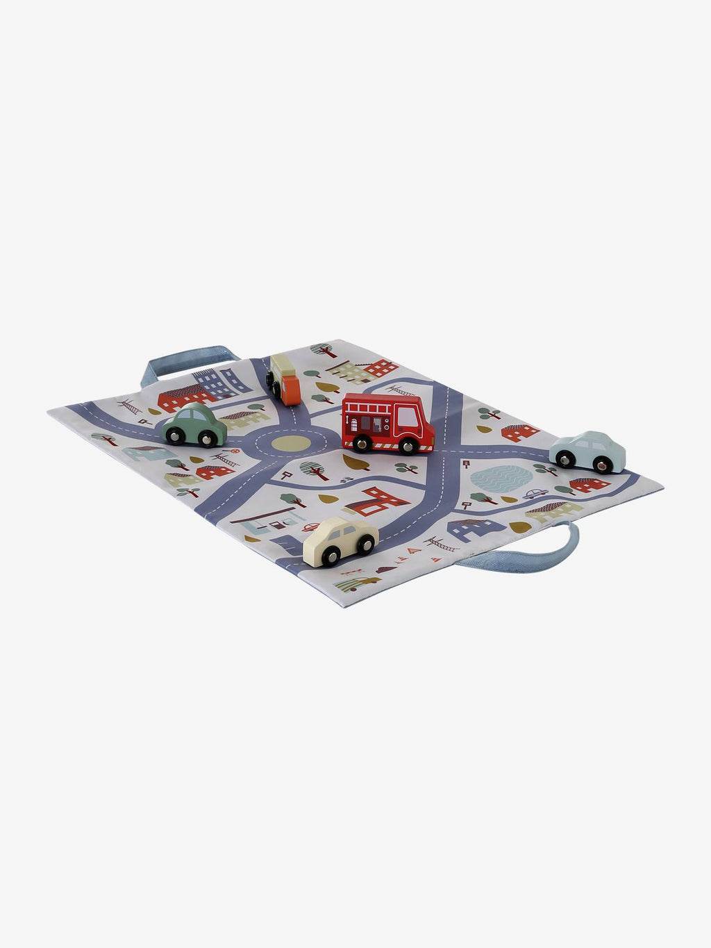 Tapis circuit pliable avec accessoires beige