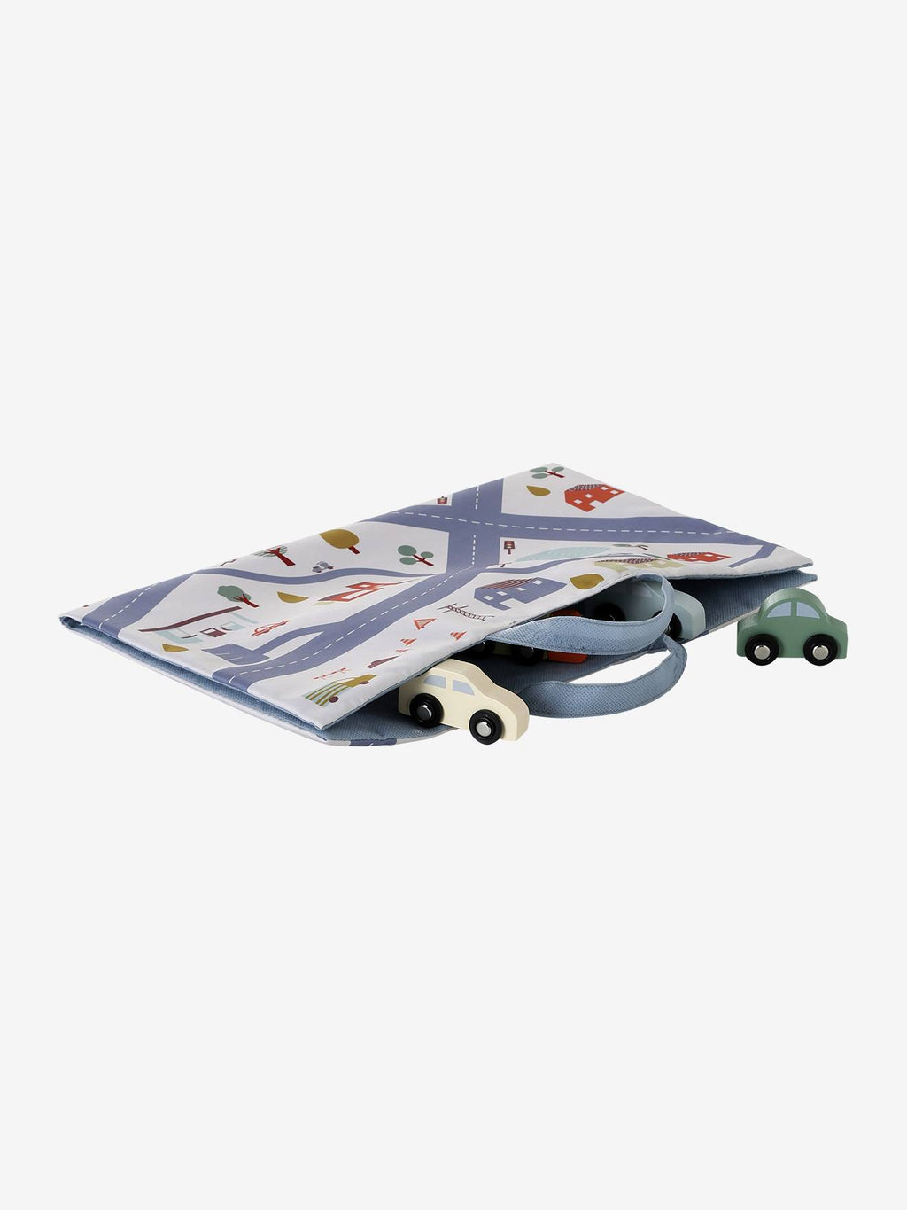 Tapis circuit pliable avec accessoires beige