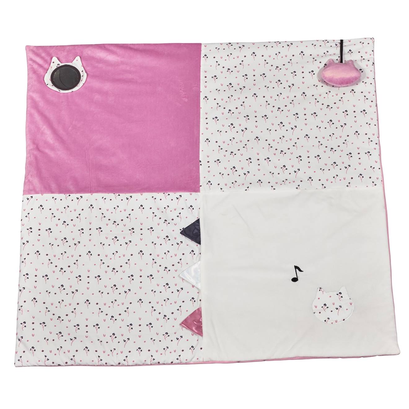 Tapis d'activités en polyester multicolore - chapaillettes multicolore
