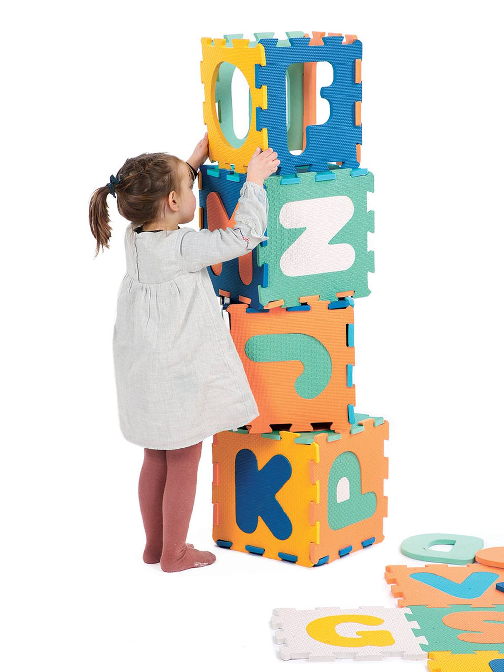 Tapis de 26 dalles - multicolore