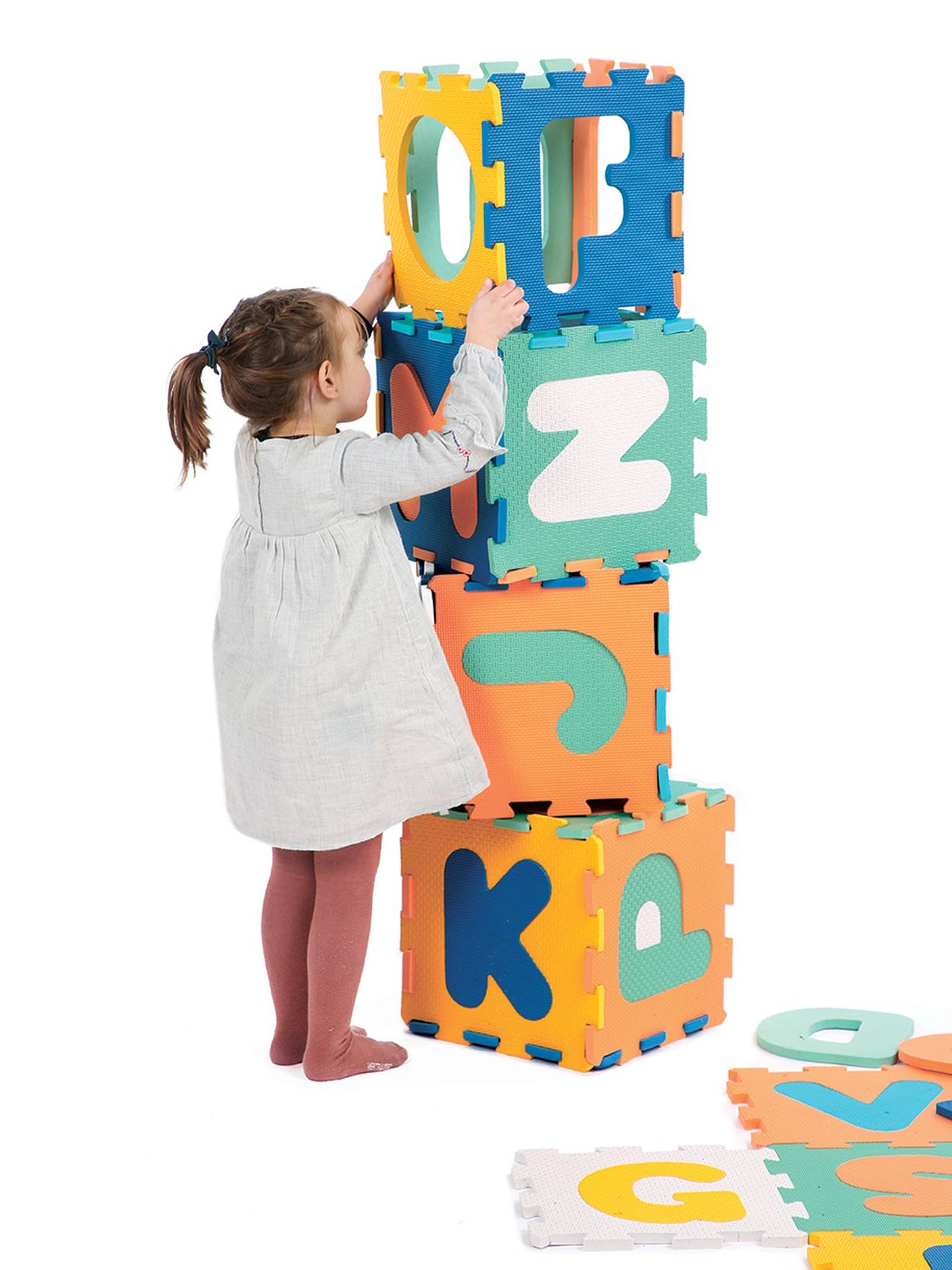 Tapis de 26 dalles - multicolore