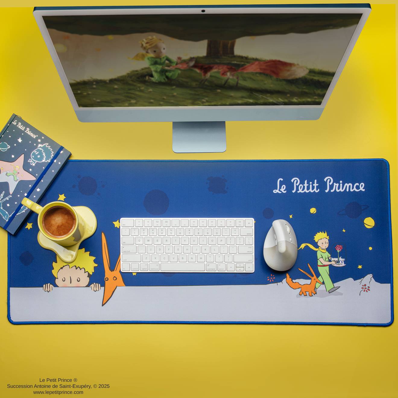 Tapis de Bureau Aventure Cosmique - Le Petit Prince Bleu