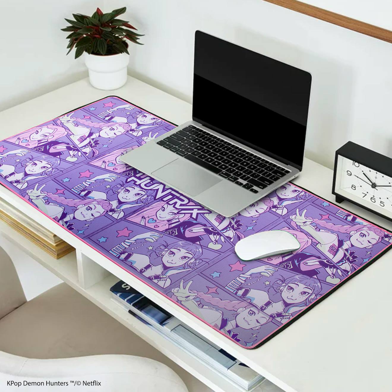 Tapis de Bureau Huntr/x - KPop Demon Hunters Violet