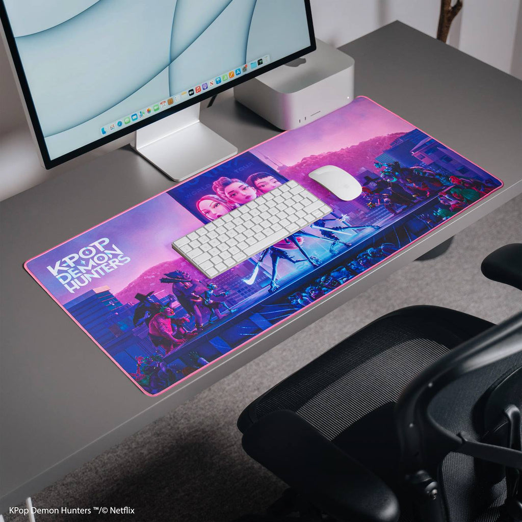 Tapis de Bureau Takedown - KPop Demon Hunters Violet