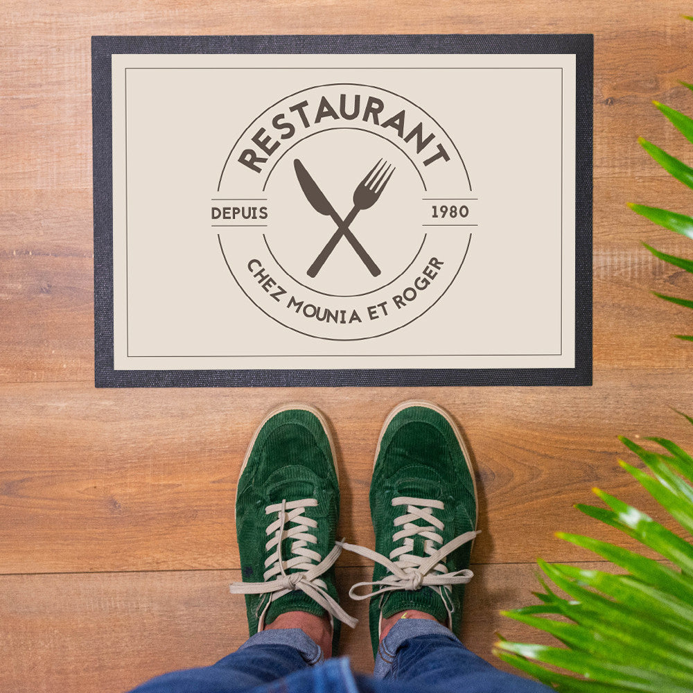 Tapis de Cuisine à Personnaliser Format 35 x 50 cm - Paillasson Personnalisé