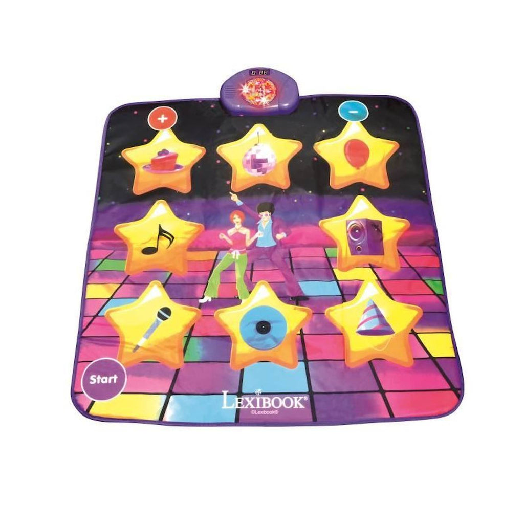 Tapis de danse électronique Bluetooth et lumineux - enceinte intégrée, touches lumineuses violet