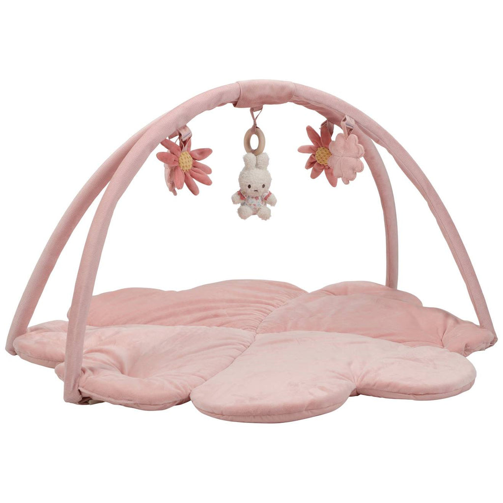 Tapis de jeu little farm rose, orange, beige