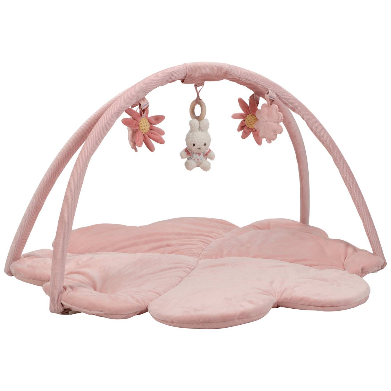 Tapis de jeu little farm rose, orange, beige