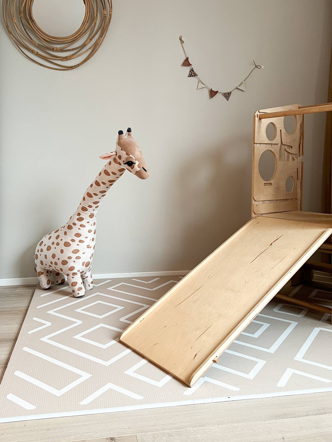 Tapis de jeu puzzle jaune