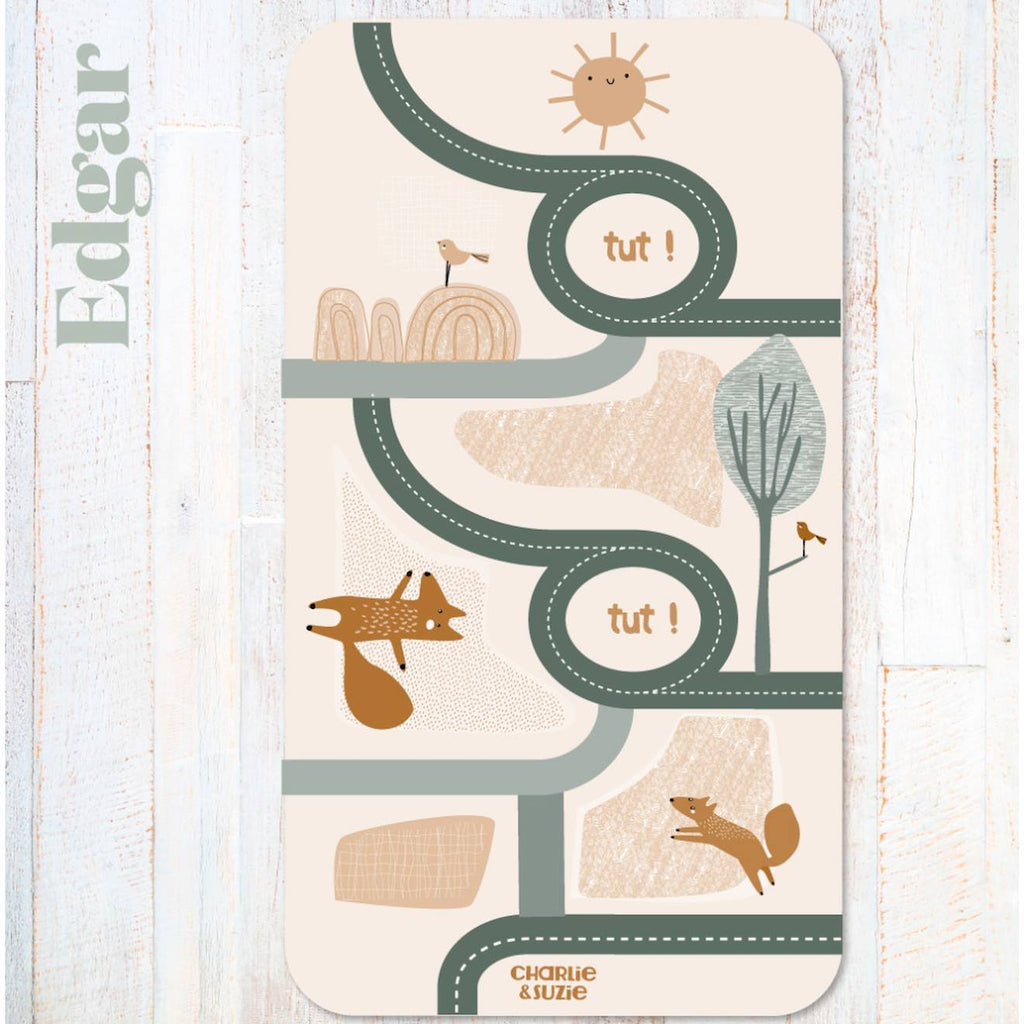 Tapis de jeu route edgar le renard multicolore