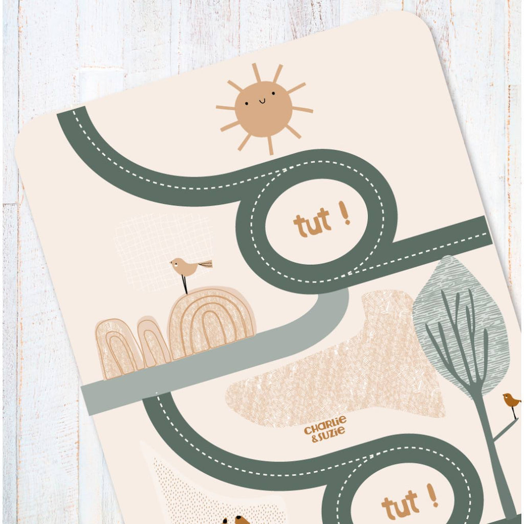 Tapis de jeu route edgar le renard multicolore