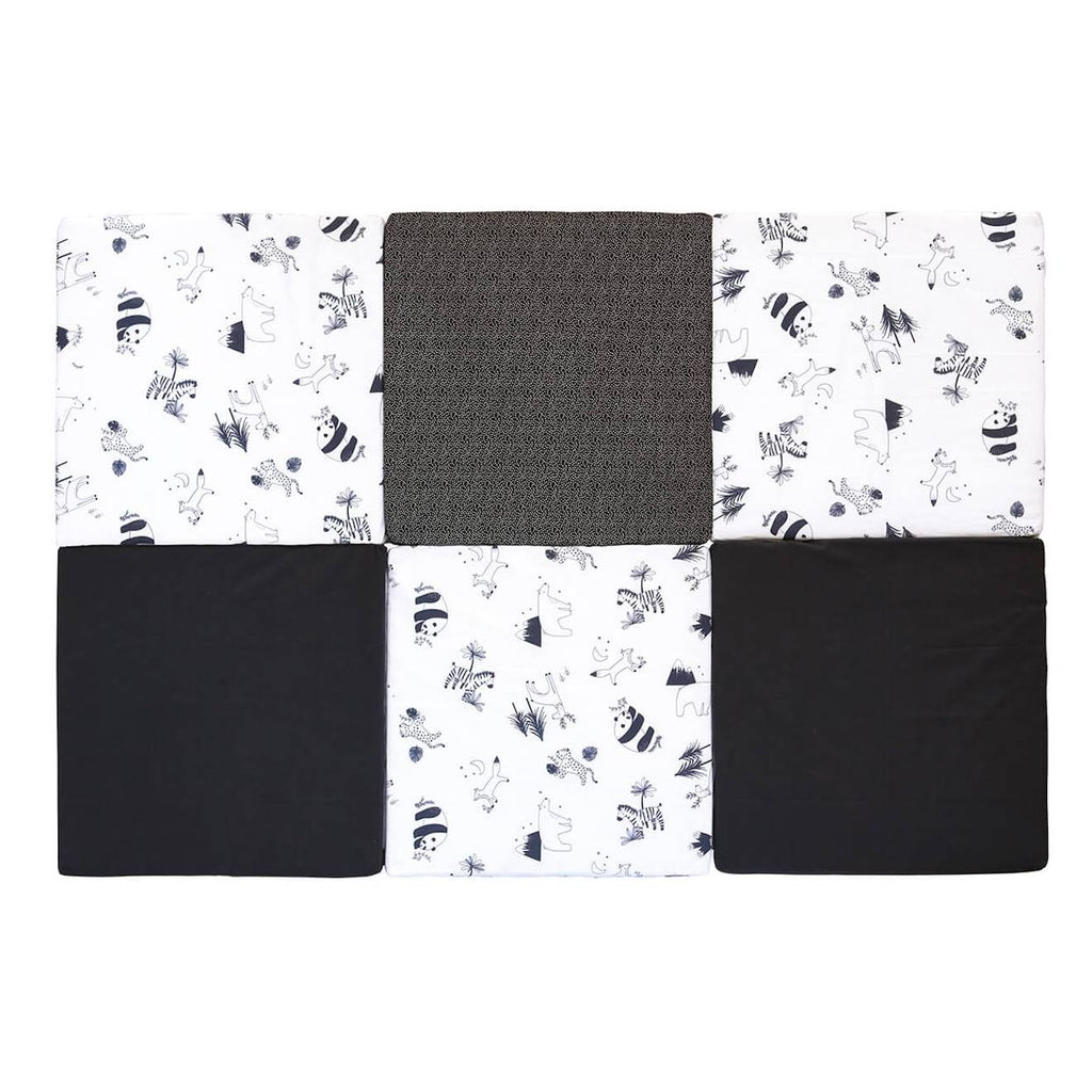 Tapis de motricité XL évolutif 5 en 1 modèle black and white