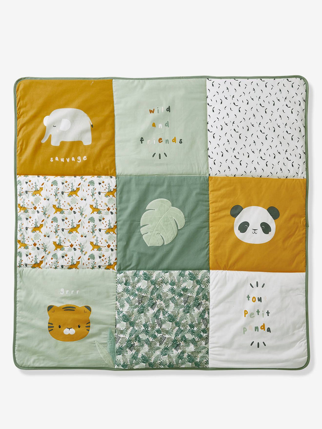 Tapis de sol / fond de parc patchwork hanoï multicolore