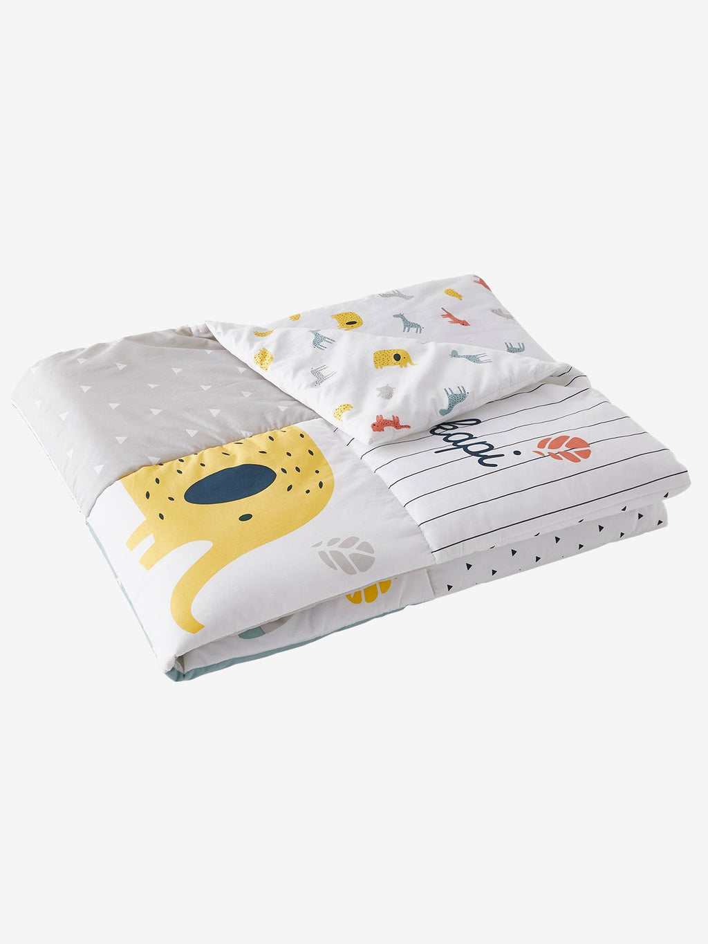 Tapis de sol patchwork jungle baby multicolore