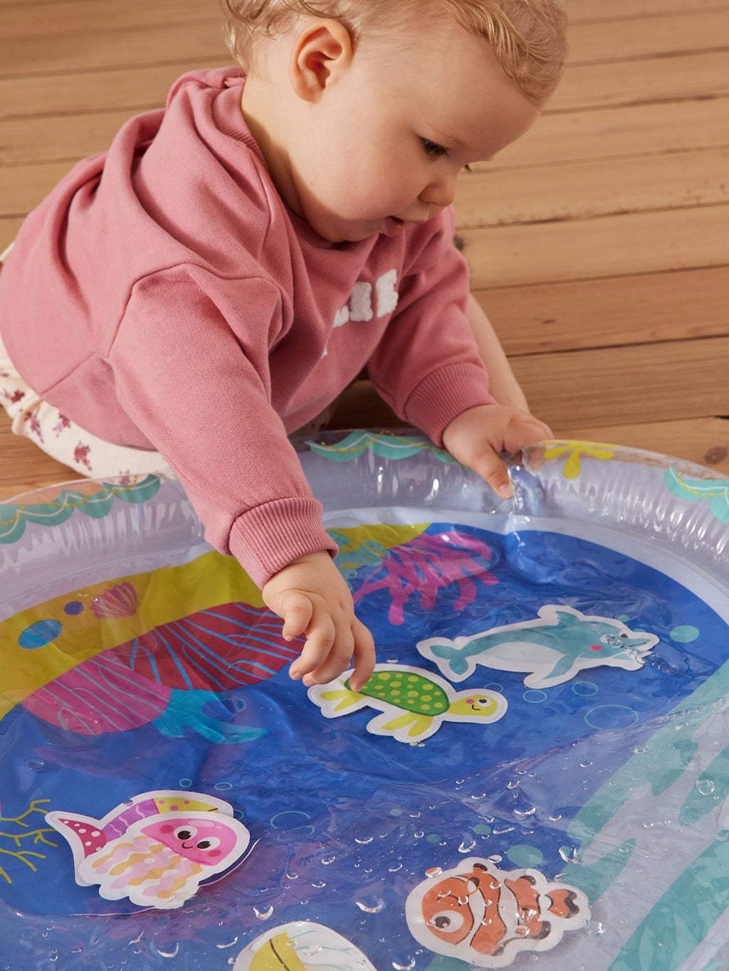 Tapis d'eau poisson bleu