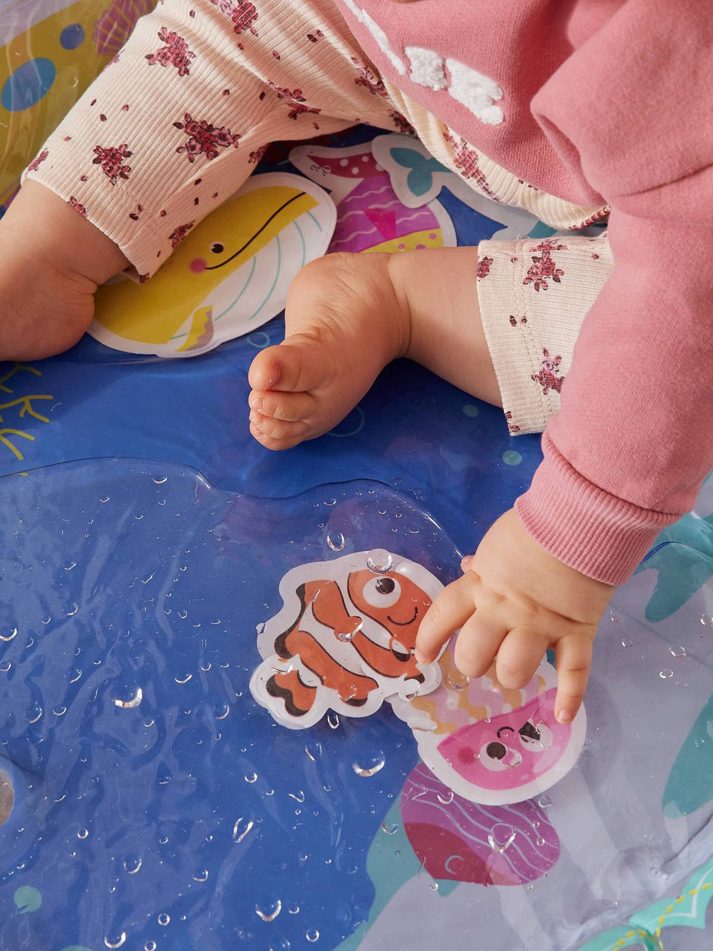 Tapis d'eau poisson bleu