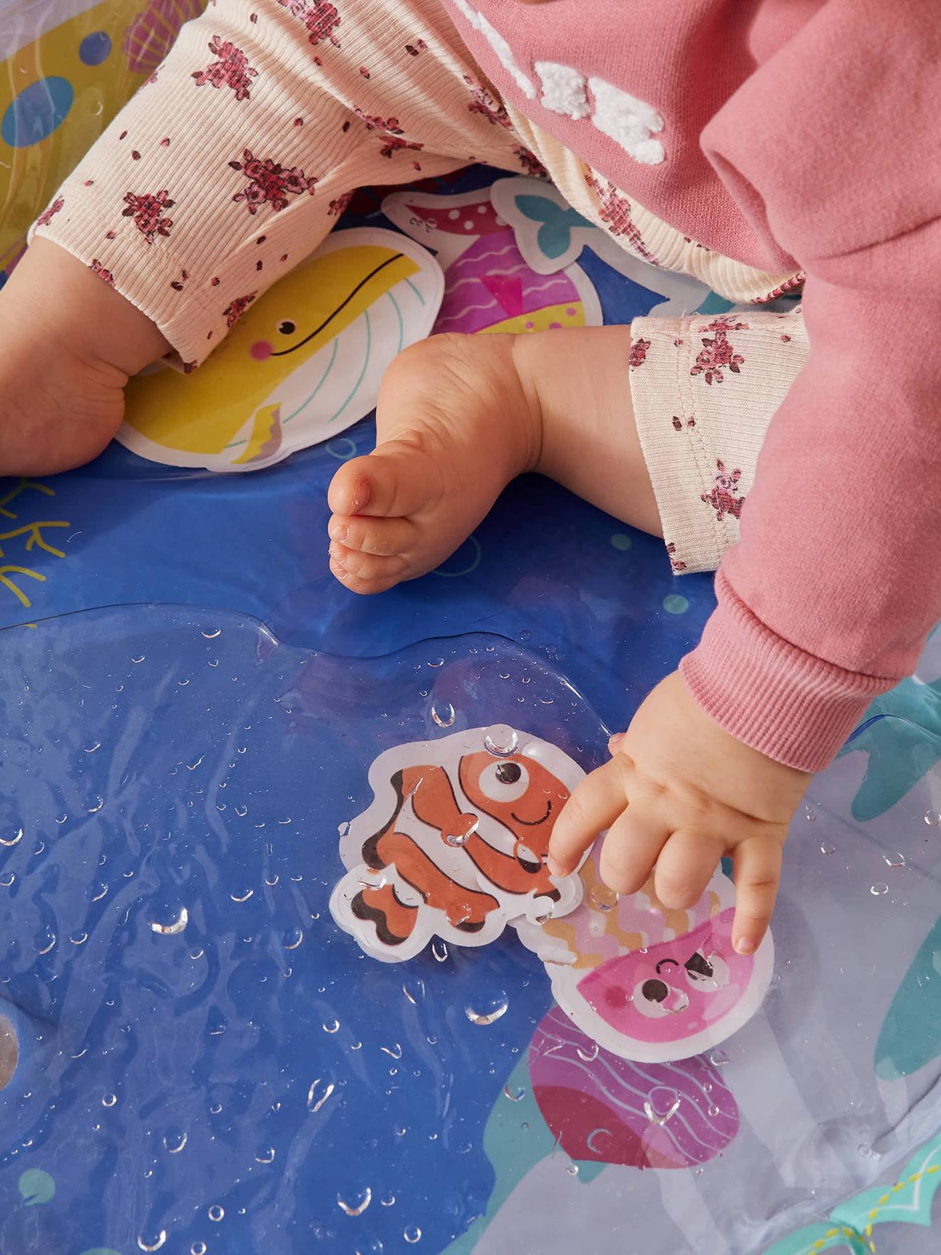 Tapis d'eau poisson bleu