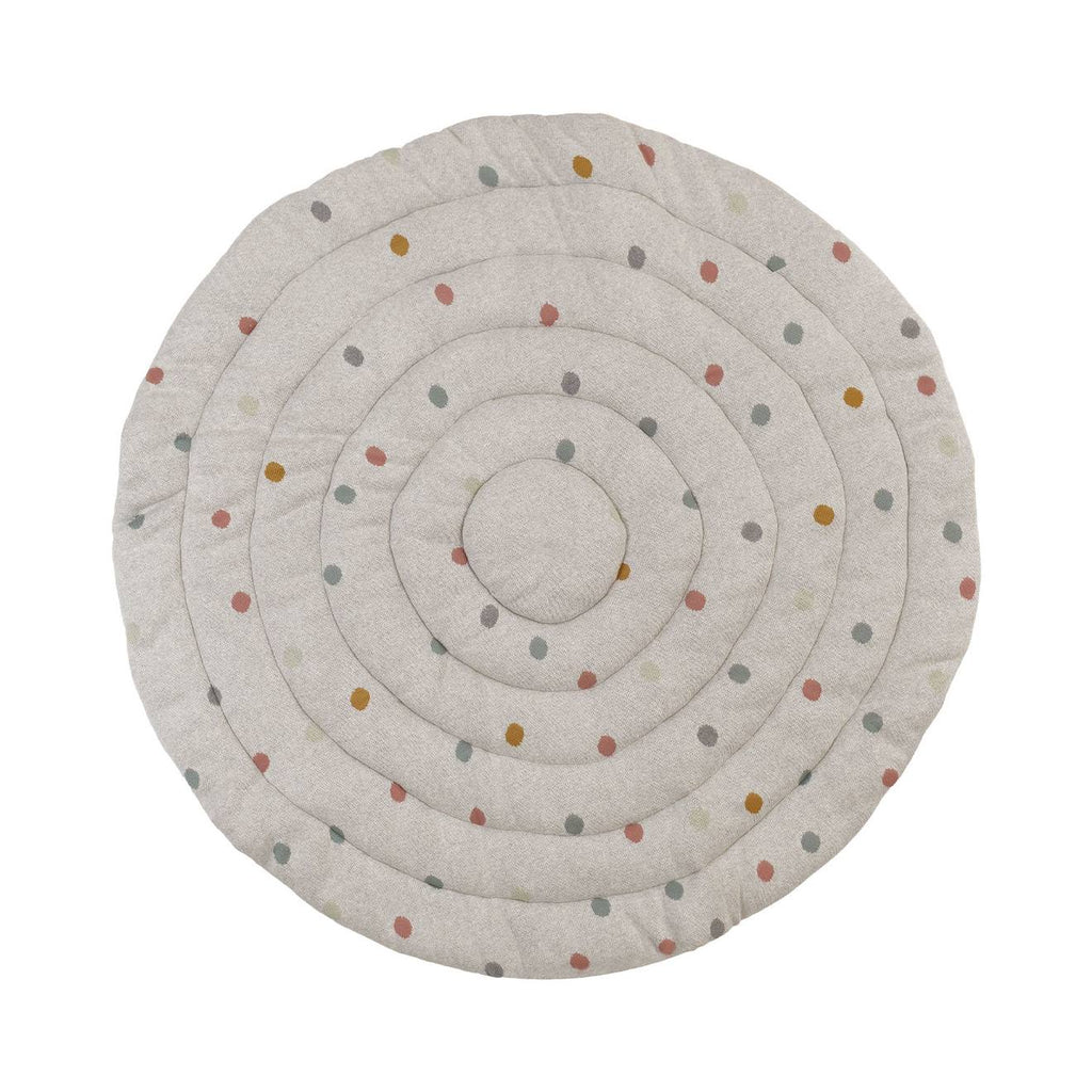 Tapis d'éveil à pois multicolore