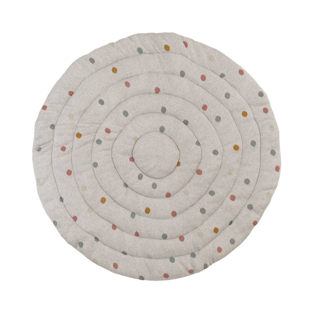 Tapis d'éveil à pois multicolore