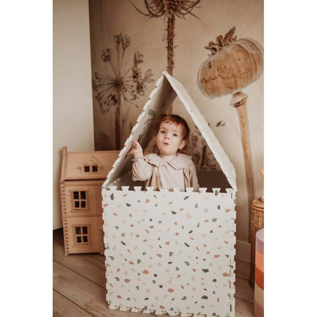 Tapis d'éveil alphabet double face en eva multicolore