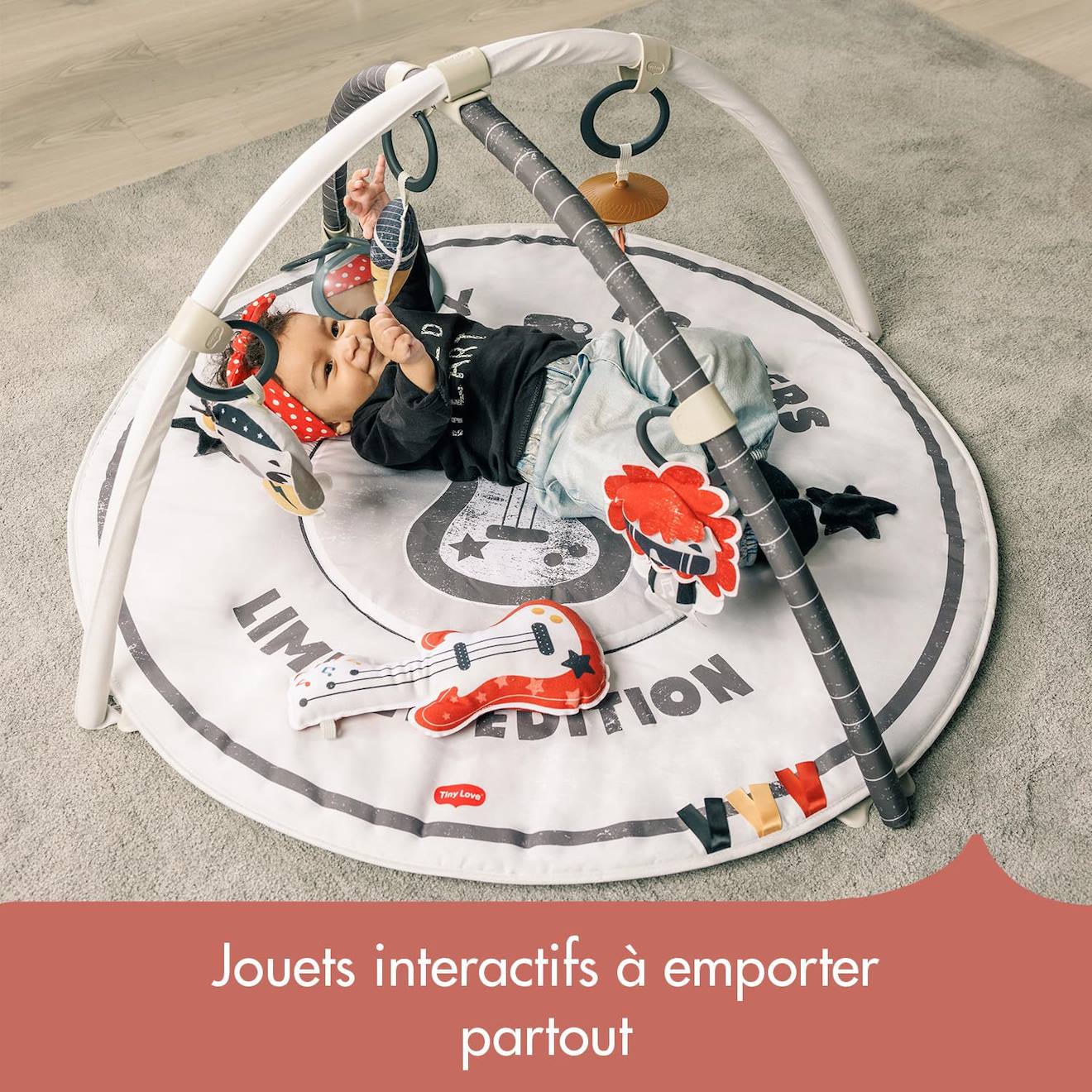 Tapis d'éveil avec arches d'activités tiny rocker tiny rocker