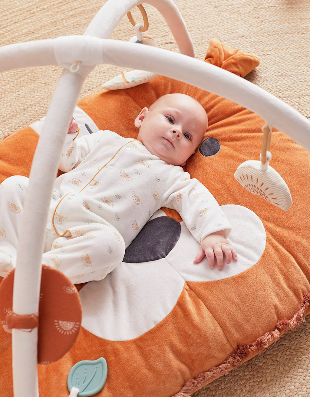 Tapis d'éveil babou en veloudoux marron