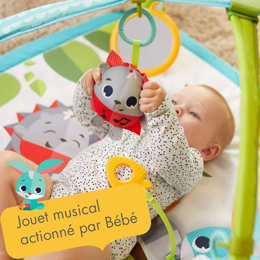 Tapis d'éveil bébé avec arches, musical, dans la prairie sunnyday