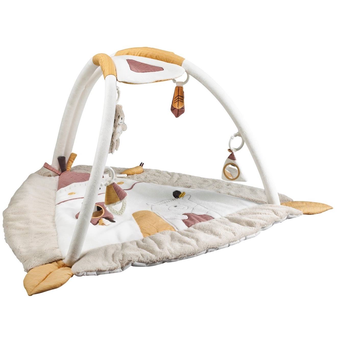 Tapis d'éveil bébé tipi en polyester - timouki beige