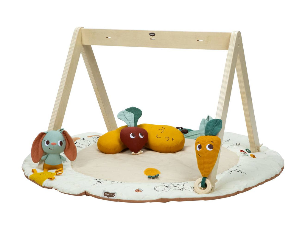 Tapis d'éveil doux avec arches garden of adventures beige