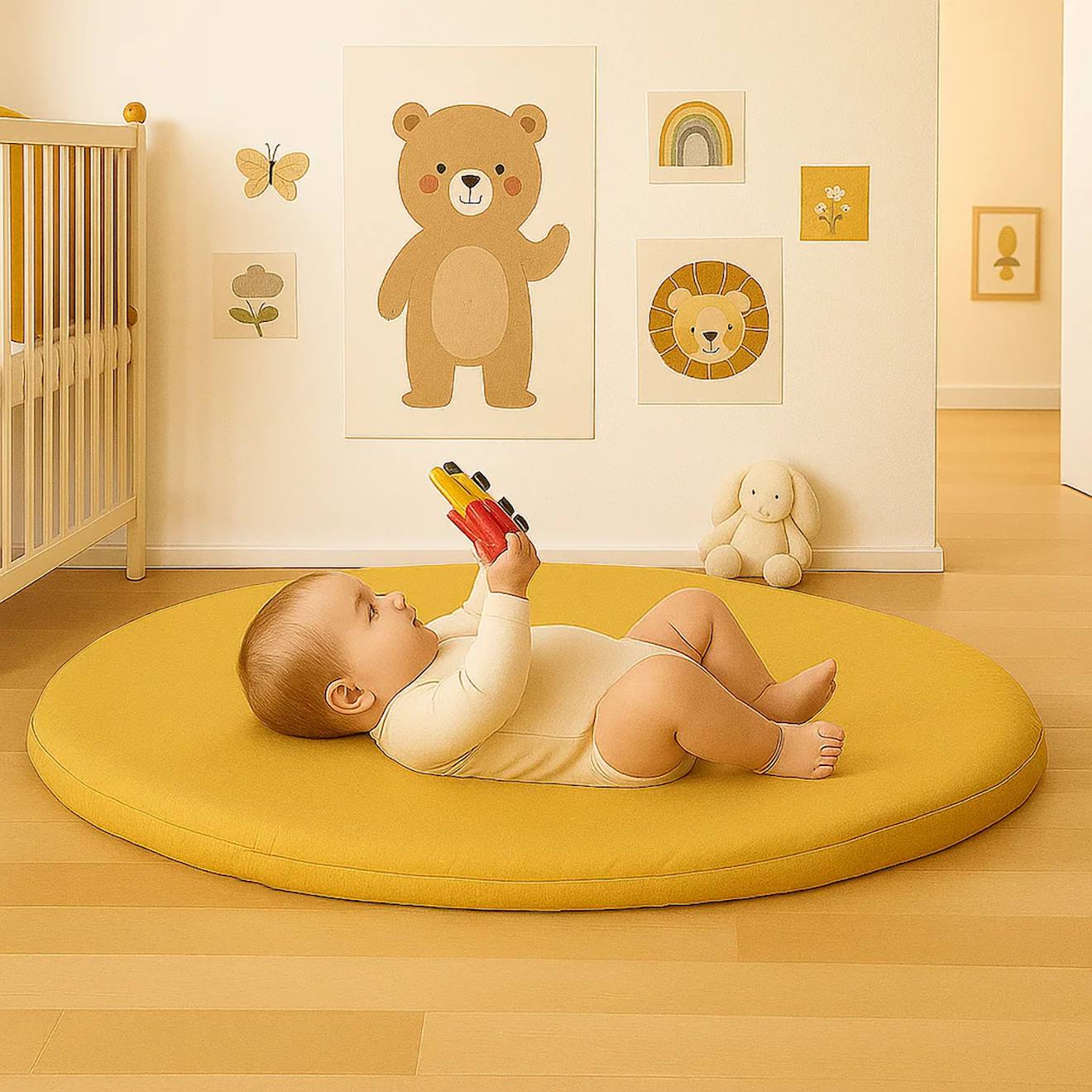 Tapis d'éveil en coton bio honey