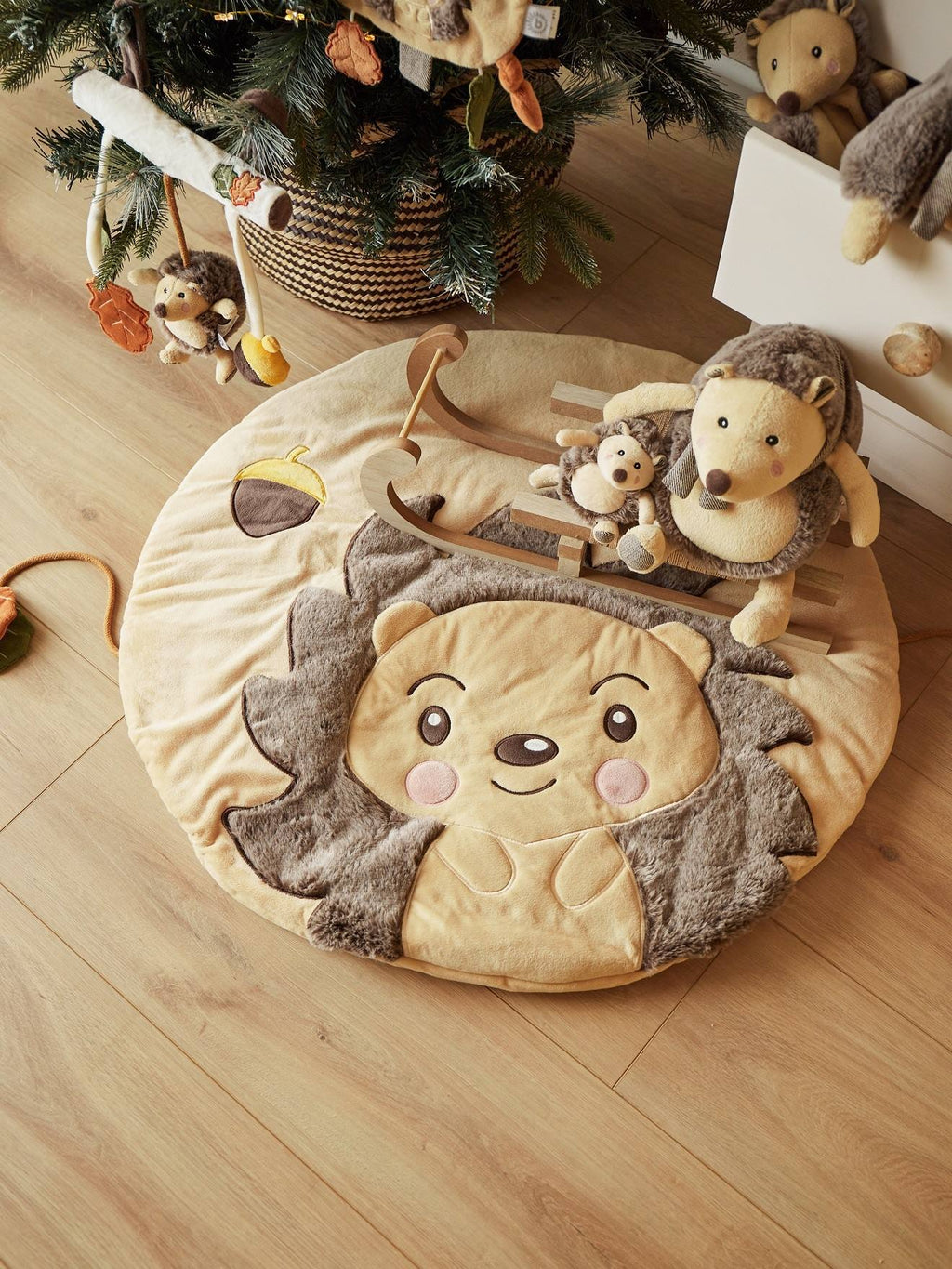 Tapis d'éveil faon ella, couverture bébé hérisson piksi