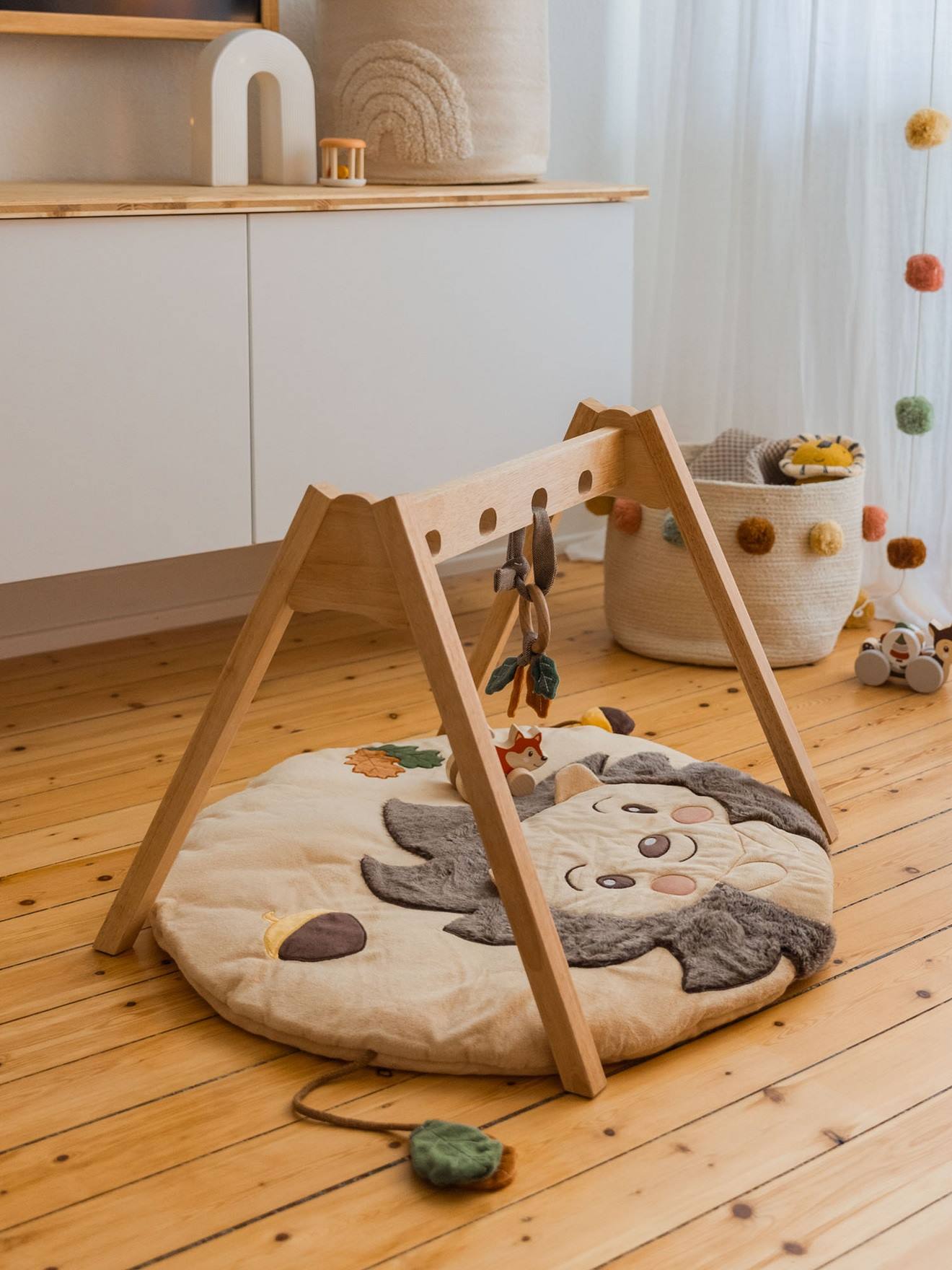 Tapis d'éveil faon ella, couverture bébé hérisson piksi