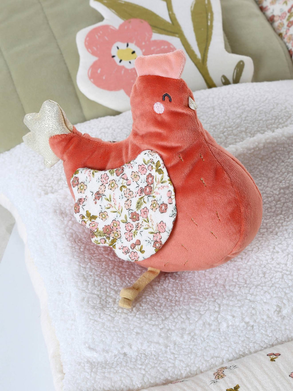 Tapis d'éveil moelleux et ludique cocotte