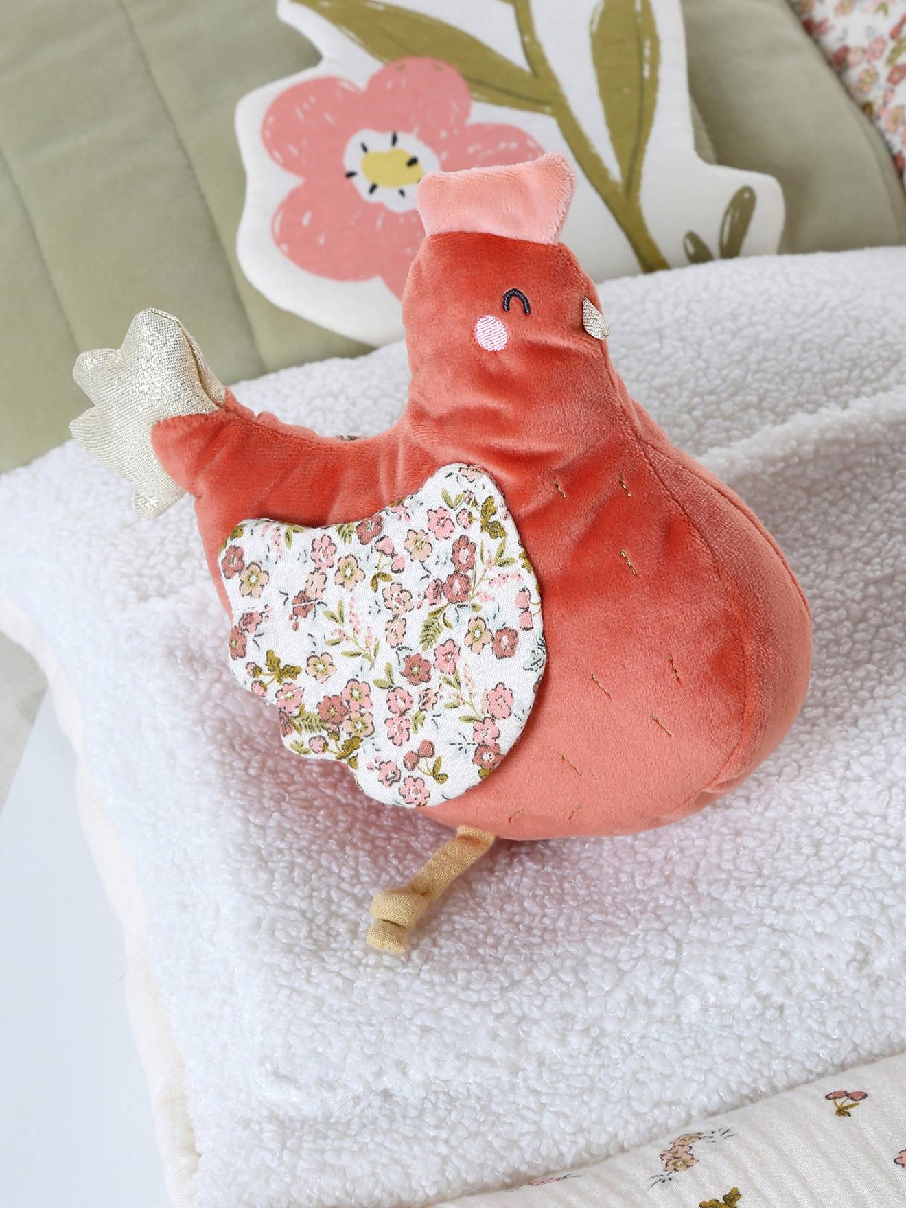 Tapis d'éveil moelleux et ludique cocotte