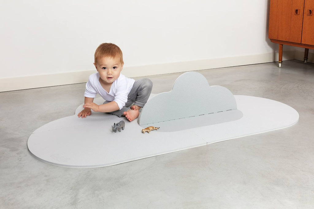 Tapis d'éveil nuage small - gris perle