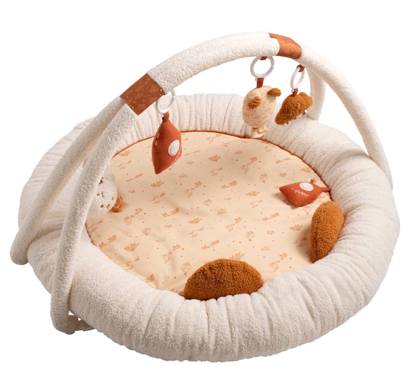 Tapis d'éveil ours en bouclette - orsino beige