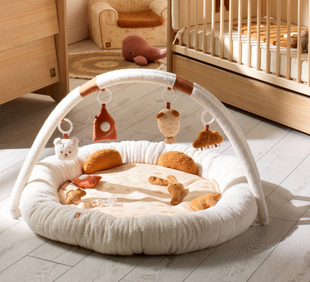 Tapis d'éveil ours en bouclette - orsino beige