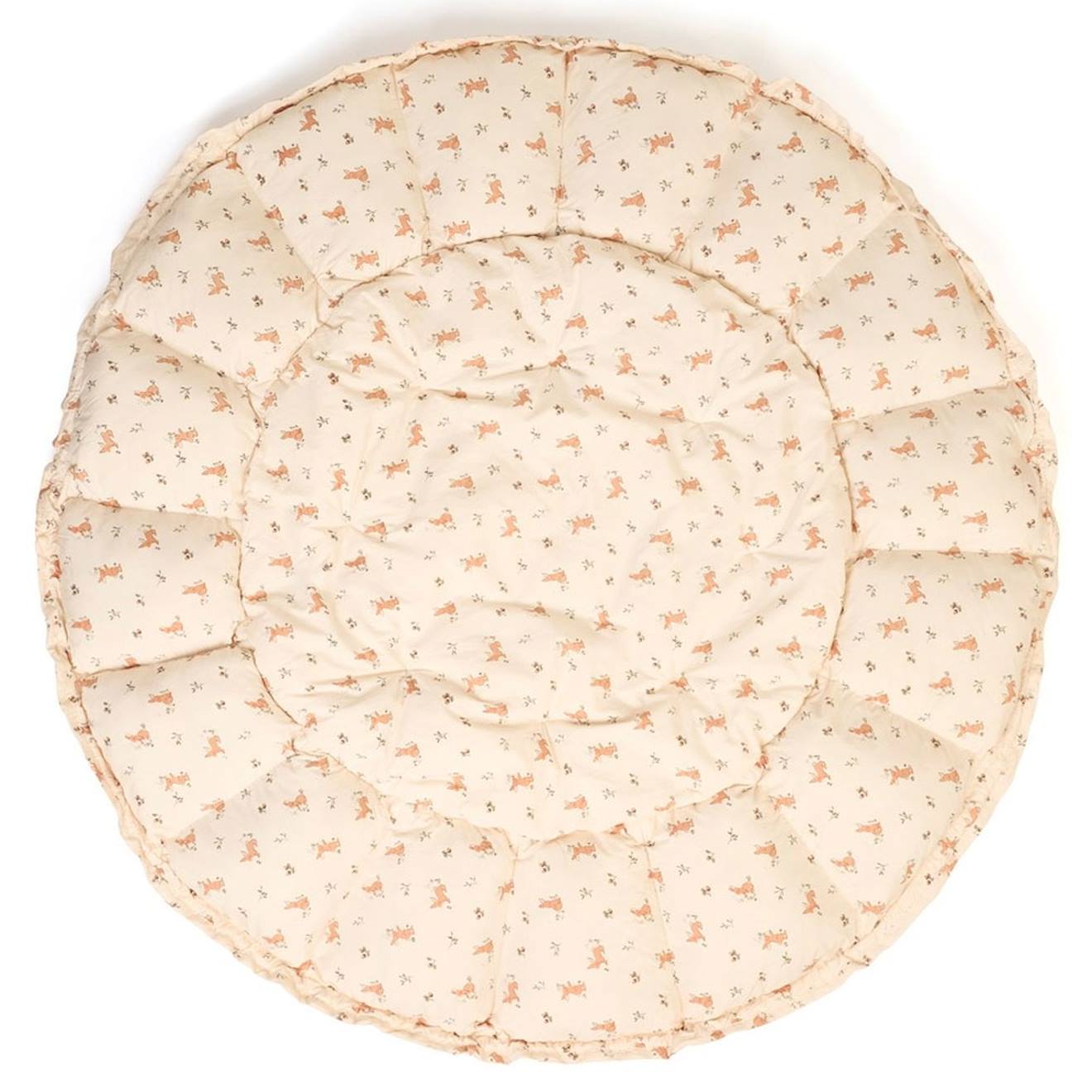 Tapis d'éveil & sac à jouets 3 en 1 bloom en coton beige