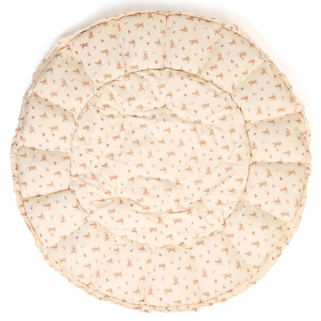 Tapis d'éveil & sac à jouets 3 en 1 bloom en coton beige