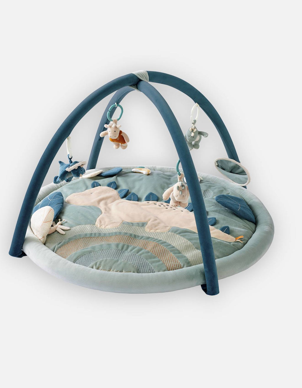 Tapis d'éveil stegi en veloudoux bleu