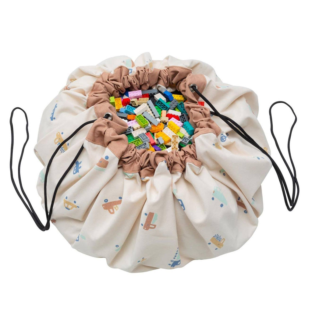 Tapis et sac de rangement big Cars multi-coloured