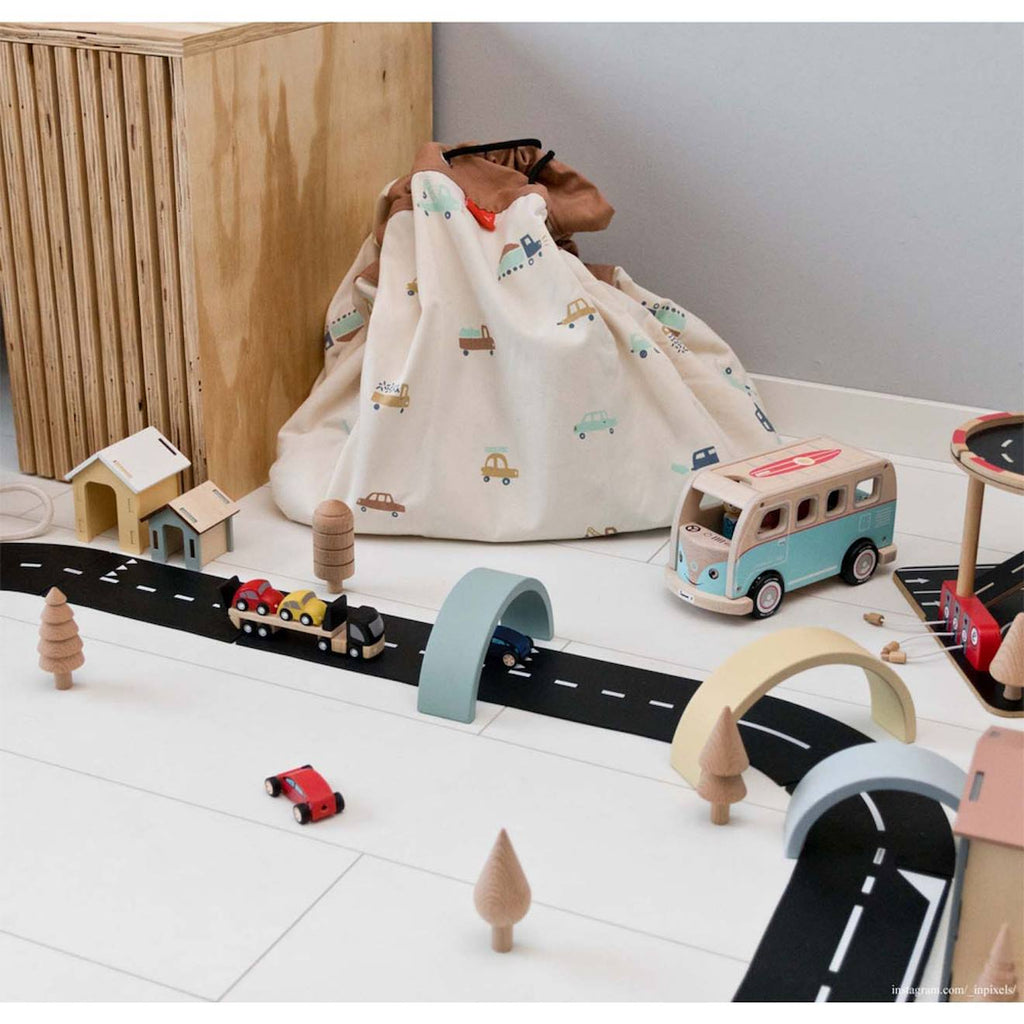 Tapis et sac de rangement big Cars multi-coloured