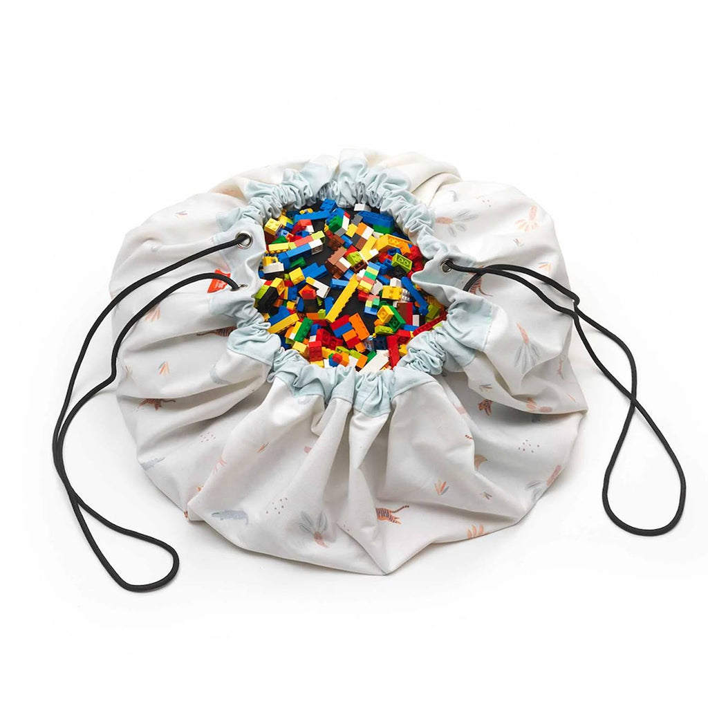 Tapis et sac de rangement jungle multicolore